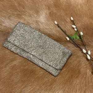 Moyna Silver Beaded Clutch